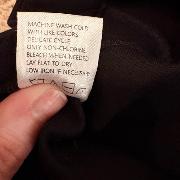 Quince Ultra Stretch Ponte Pull on Pants Black Straight Leg Size Small - Picture 5 of 12